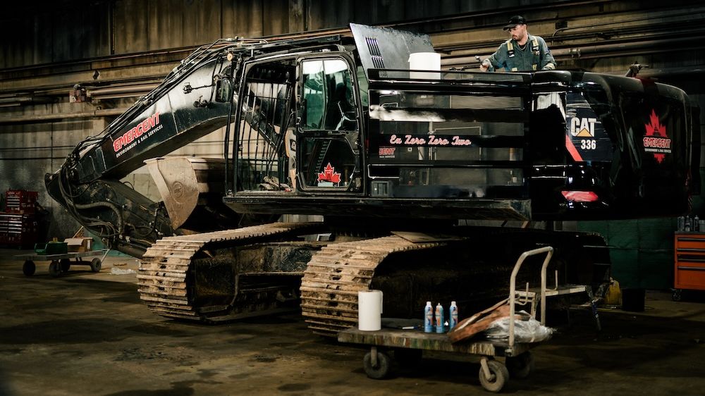 Track and undercarriage work on construction equipment at Mach 6