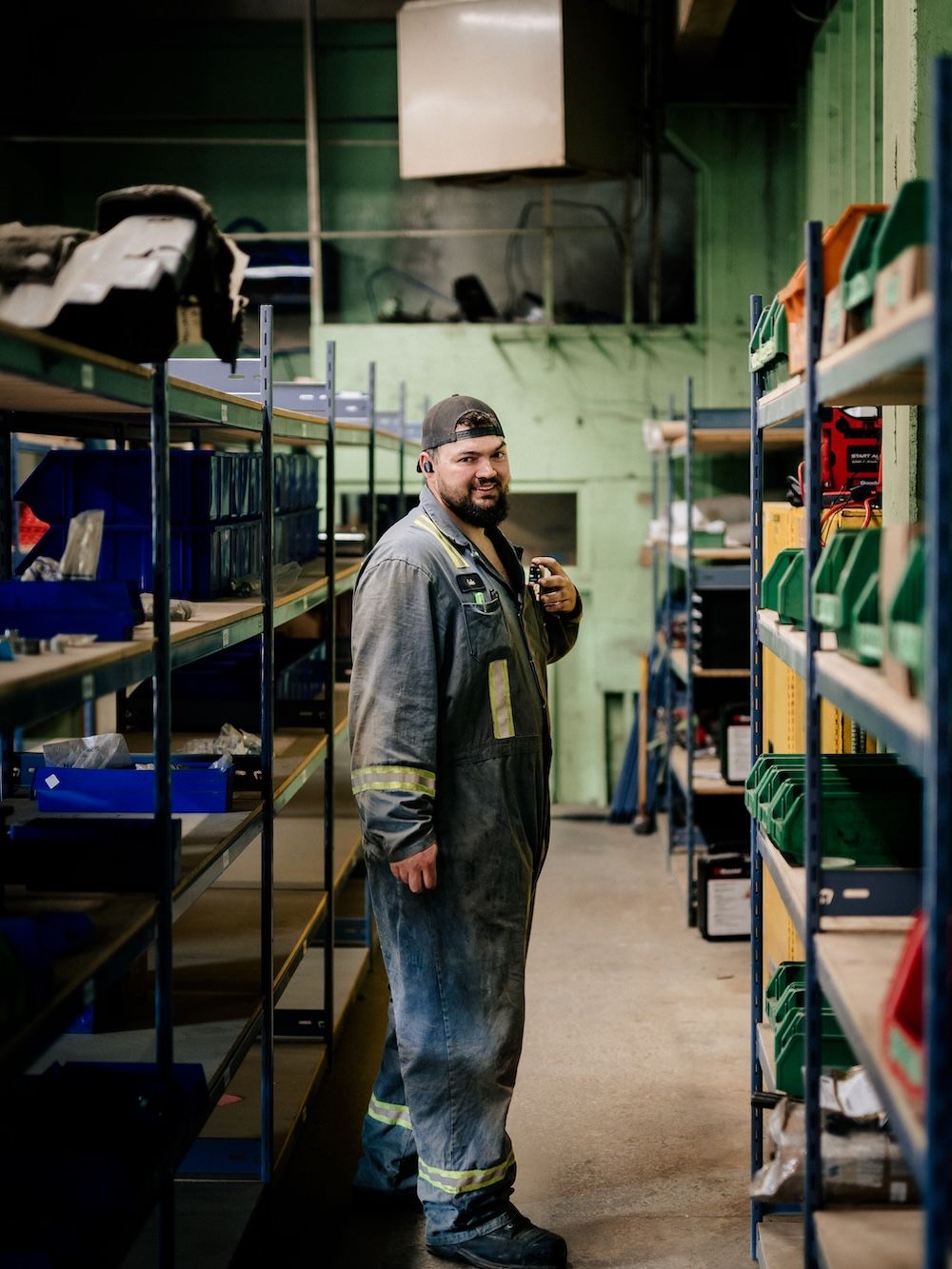 Parts counter and inventory at the Mach 6 facility in Edmonton