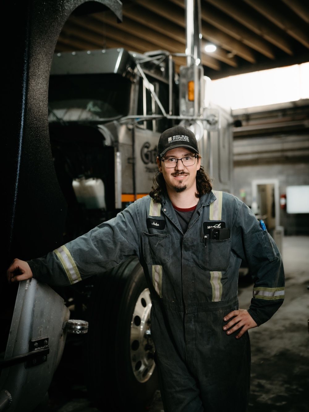 Mach 6 heavy-duty technician in the Edmonton shop